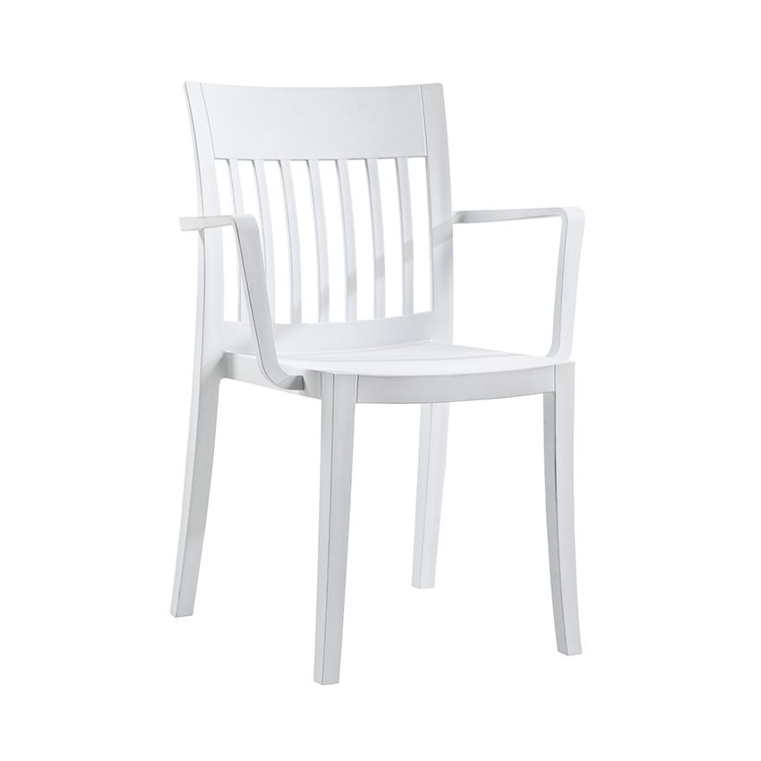 Eden Dining Arm Chair White