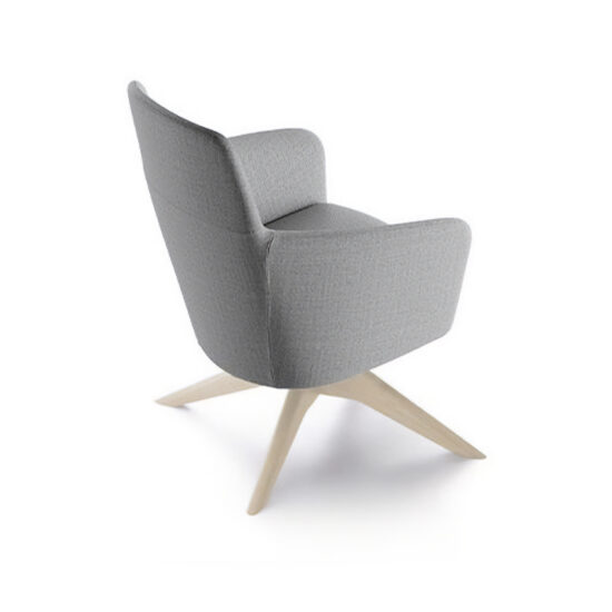 Lion Lounge Chair - Swivel Star Ash Wooden Base