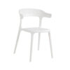 Luna Dining Arm Chair White