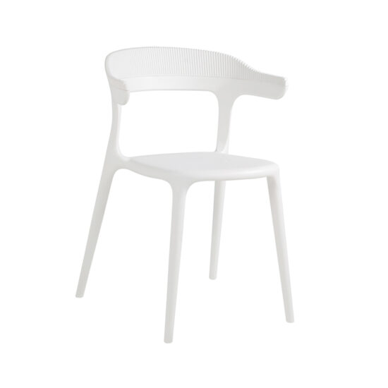 Luna Dining Arm Chair White