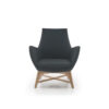 PARIS LOUNGE - four ash wooden legs cross base