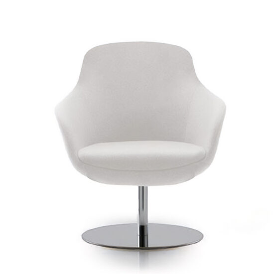 PRINCESS LOUNGE swivel flat round base