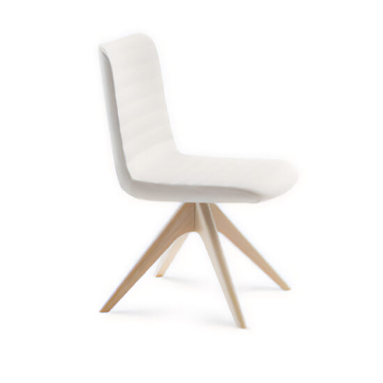 Amy Closed Chair - Swivel Star Ash Wooden Base